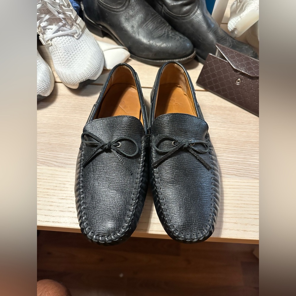 Massimo Dutti Leather Loafers / Boat Shoes